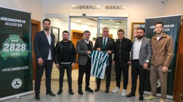 Giresunspor Başkanı Yamak ve Yönetim Kurulu’ndan Ziyaret