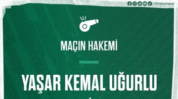 Sivasspor Maçını Hakem Uğurlu Yönetecek