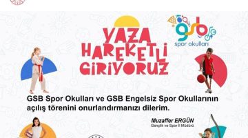 GSB SPOR OKULLARI KAPILARINI AÇIYOR!