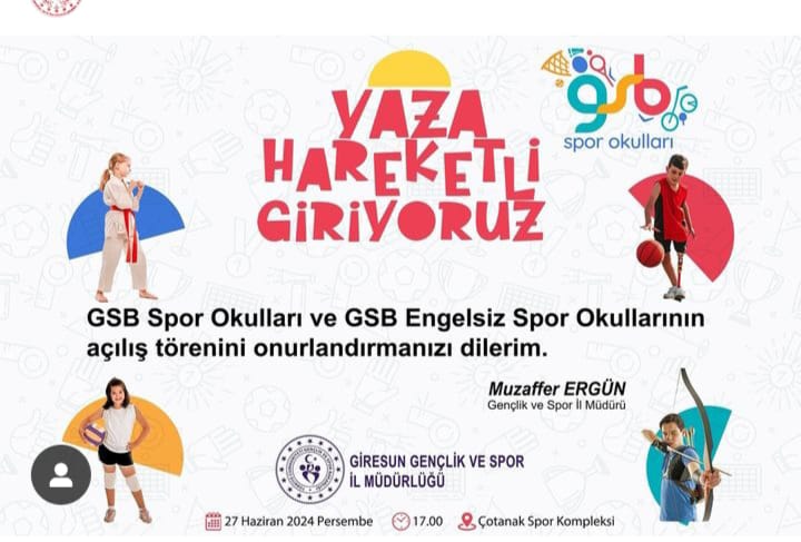 GSB SPOR OKULLARI KAPILARINI AÇIYOR!