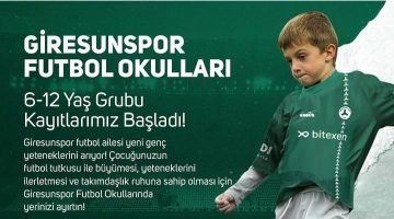 GİRESUNSPOR FUTBOL OKULLARI KAYITLARI BAŞLADI!