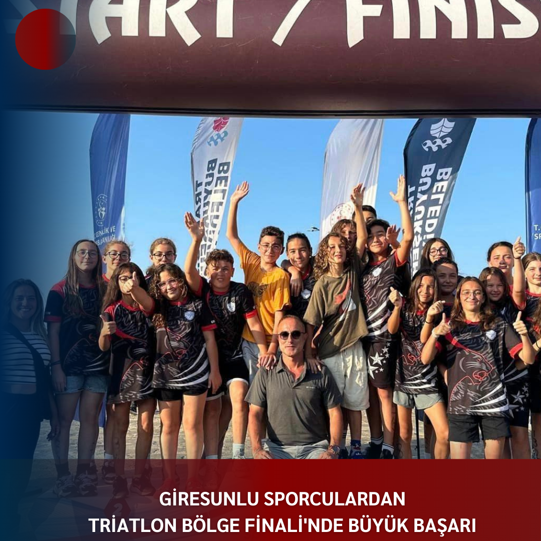 GİRESUNLU SPORCULARDAN TRİATLON BÖLGE FİNALİ’NDE BÜYÜK BAŞARI