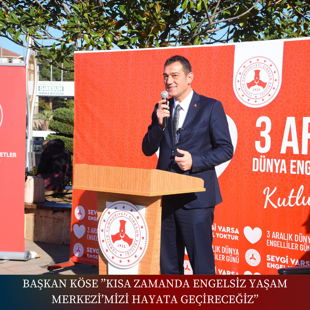 BAŞKAN KÖSE: “KISA ZAMANDA ENGELSİZ YAŞAM MERKEZİ’MİZİ HAYATA GEÇİRECEĞİZ”