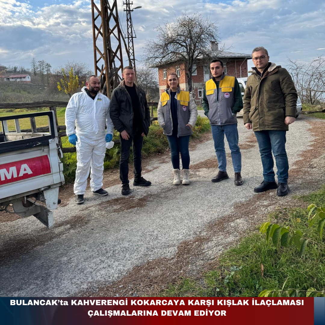 BULANCAK’ta KAHVERENGİ KOKARCAYA KARŞI KIŞLAK İLAÇLAMASI ÇALIŞMALARINA DEVAM EDİLİYOR