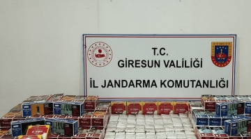 GİRESUN JANDARMASI KAÇAKÇILARA GEÇİT VERMİYOR