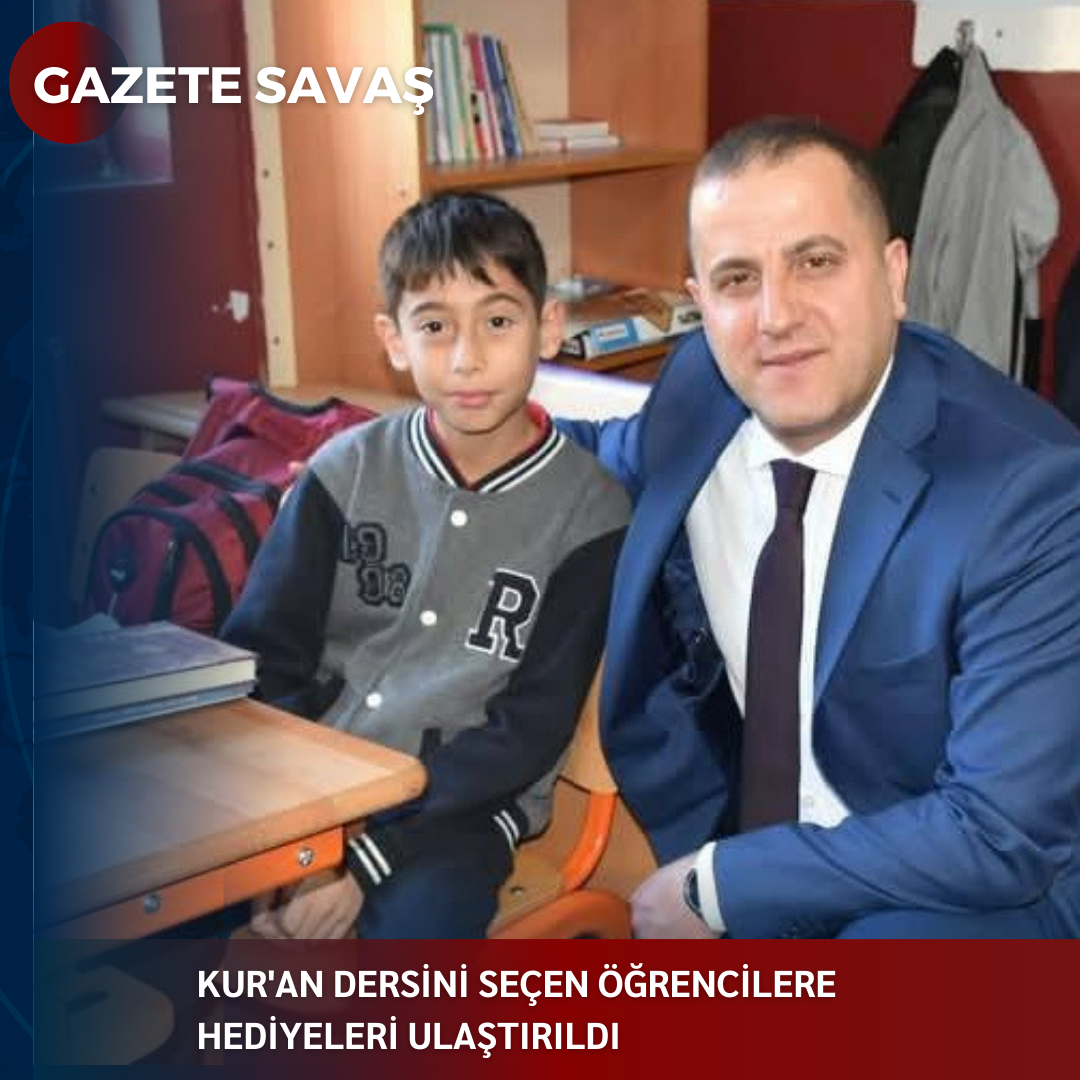 KUR’AN DERSİNİ SEÇEN ÖĞRENCİLERE HEDİYELERİ ULAŞTIRILDI