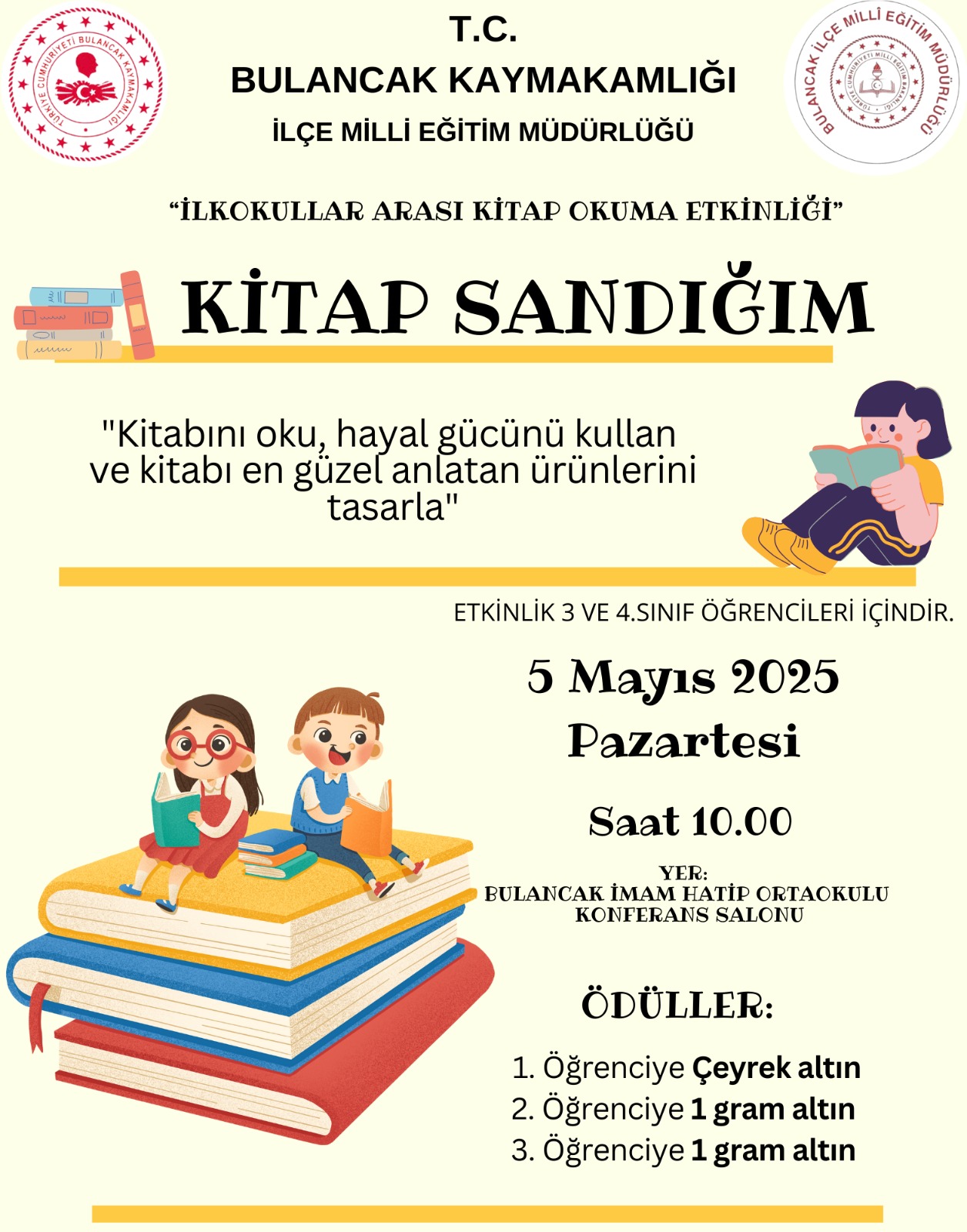 KİTAP SANDIĞIM ETKİNLİĞİ!