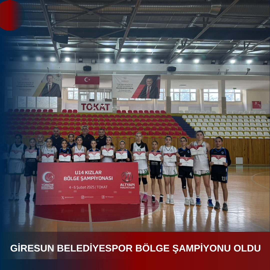 GİRESUN BELEDİYESPOR BÖLGE ŞAMPİYONU OLDU