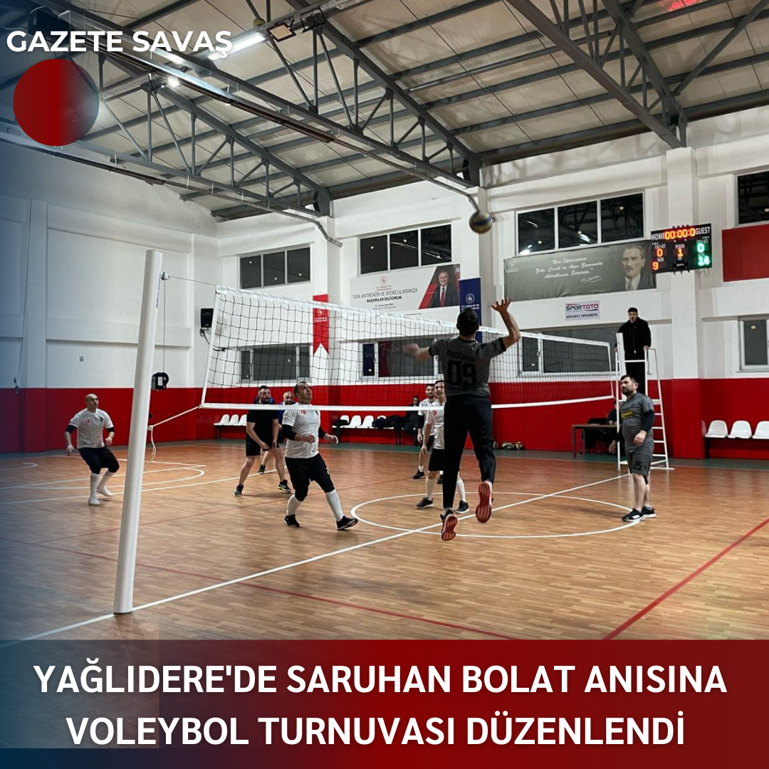 YAĞLIDERE’de SARUHAN BOLAT ANISINA VOLEYBOL TURNUVASI DÜZENLENDİ