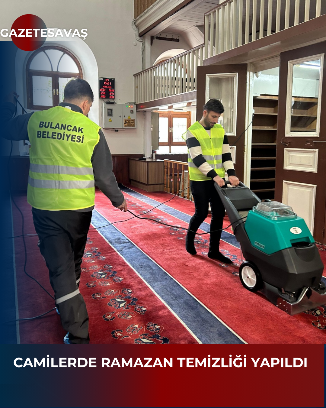 CAMİLERDE RAMAZAN TEMİZLİĞİ YAPILDI