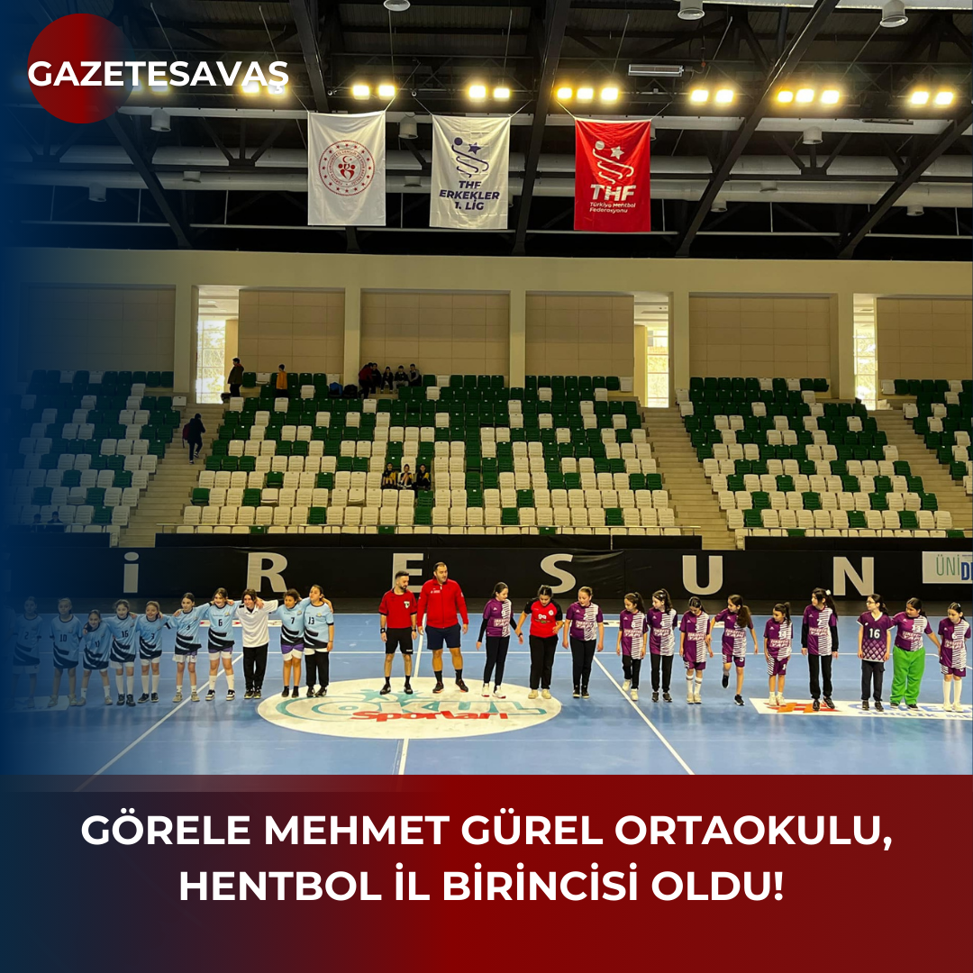 Görele Mehmet Gürel Ortaokulu, Hentbol İl Birincisi Oldu!