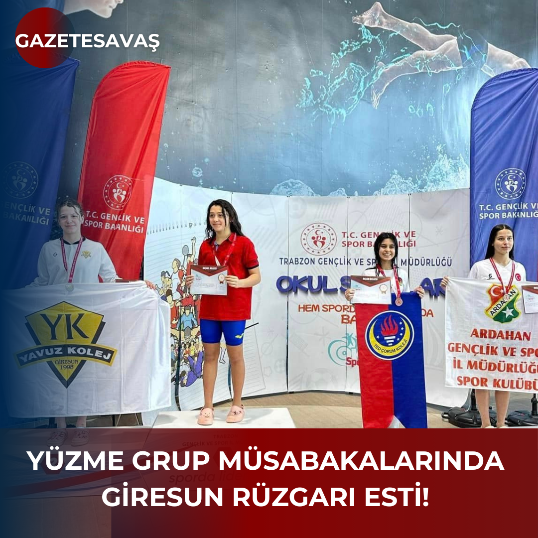 YÜZME GRUP MÜSABAKALARINDA GİRESUN RÜZGARI ESTİ!