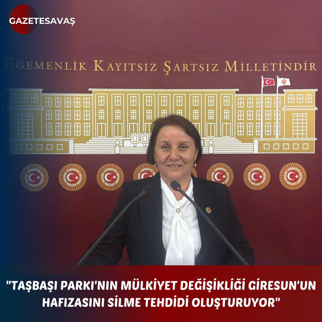 “TAŞBAŞI PARKI’NIN MÜLKİYET DEĞİŞİKLİĞİ GİRESUN’UN HAFIZASINI SİLME TEHDİDİ OLUŞTURUYOR”