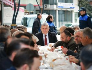 BELEDİYE BAŞKANI SIBIÇ ESNAFLA BİR ARAYA GELDİ