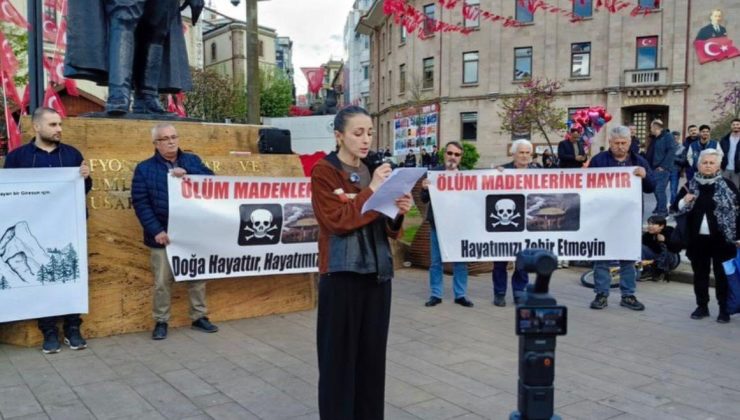 GİRESUN ATATÜRK MEYDANI’NDA VAHŞİ MADENCİLİĞE KARŞI TEK SES: “DOĞAMIZA SAHİP ÇIKIYORUZ”