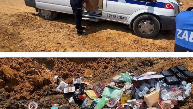 GİRESUN BELEDİYESİ’NDEN MARKETLERE GIDA DENETİMİ: TARİHİ GEÇMİŞ ÜRÜNLER İMHA EDİLDİ
