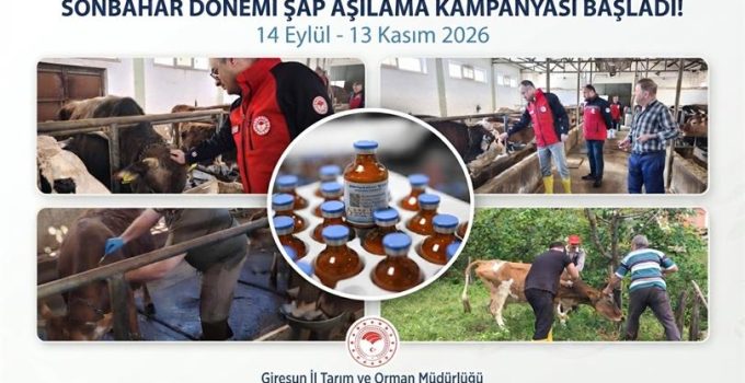 Sonbahar Dönemi Şap Aşılama Kampanyası Başladı